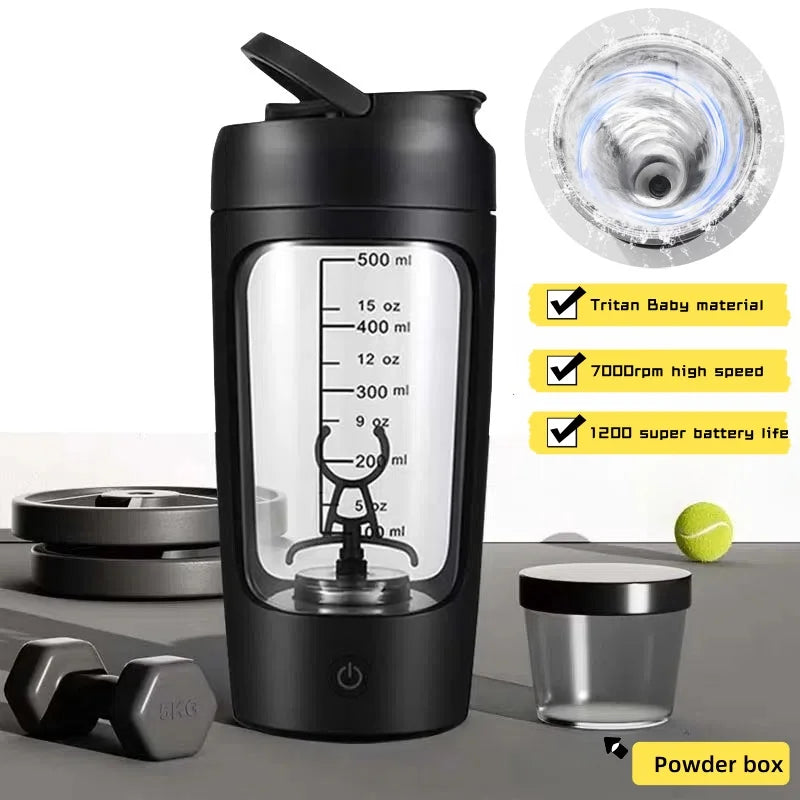 Electric Protein Powder Blender Cup Fully Automatic Type C Rechargeable Shaker Milkshake Sports Accompanying Fitness Blender