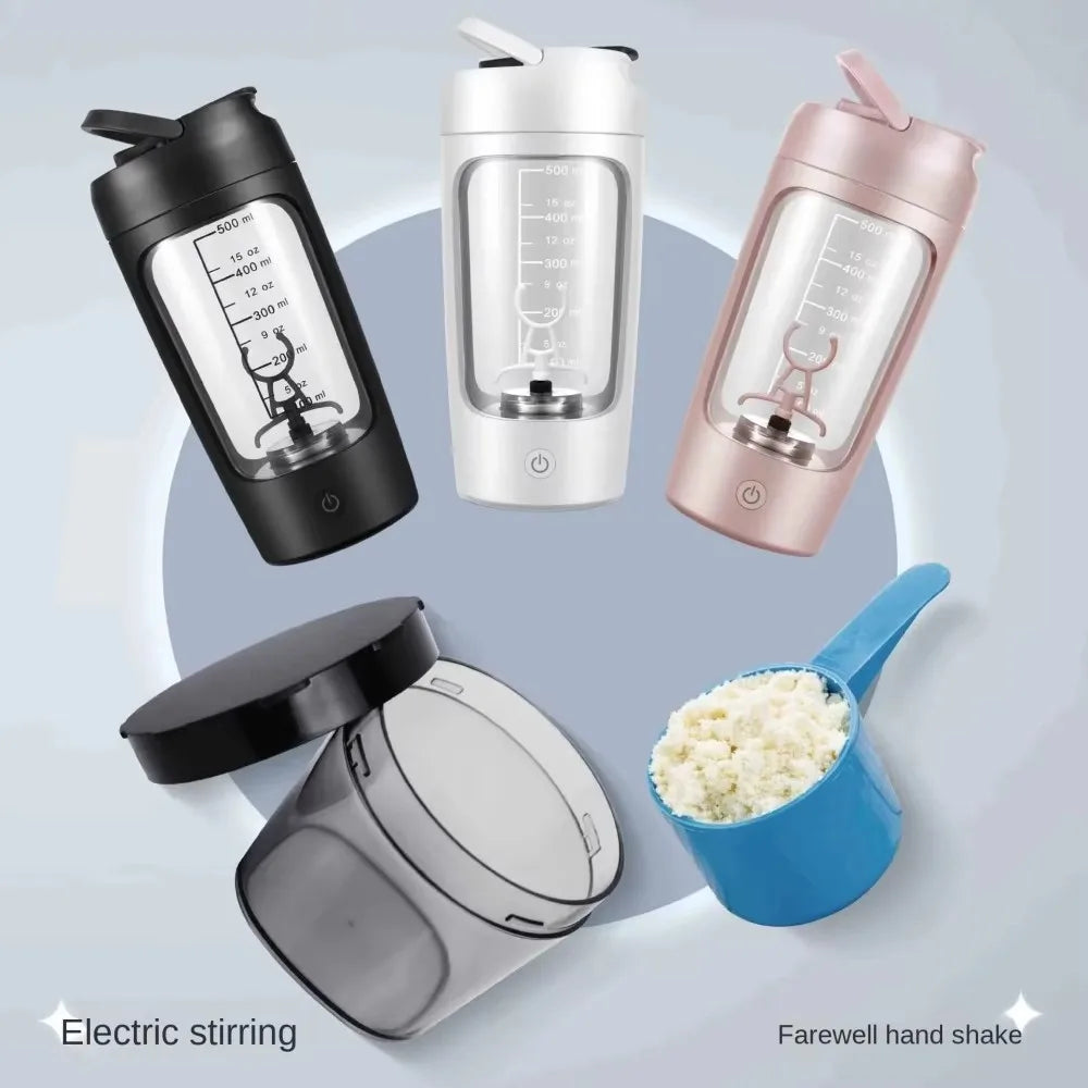 Electric Protein Powder Blender Cup Fully Automatic Type C Rechargeable Shaker Milkshake Sports Accompanying Fitness Blender