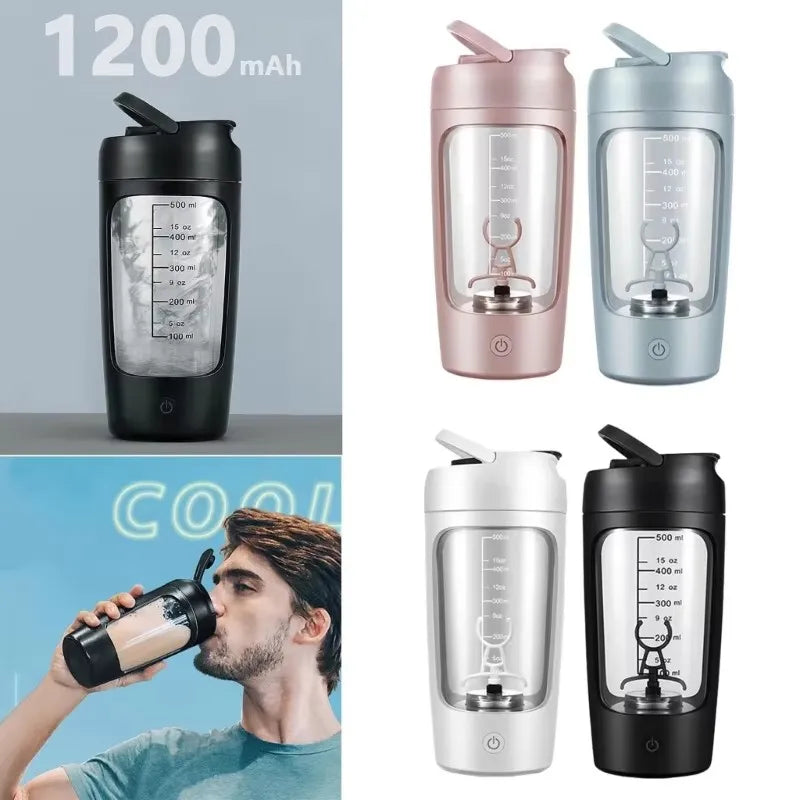 Electric Protein Powder Blender Cup Fully Automatic Type C Rechargeable Shaker Milkshake Sports Accompanying Fitness Blender